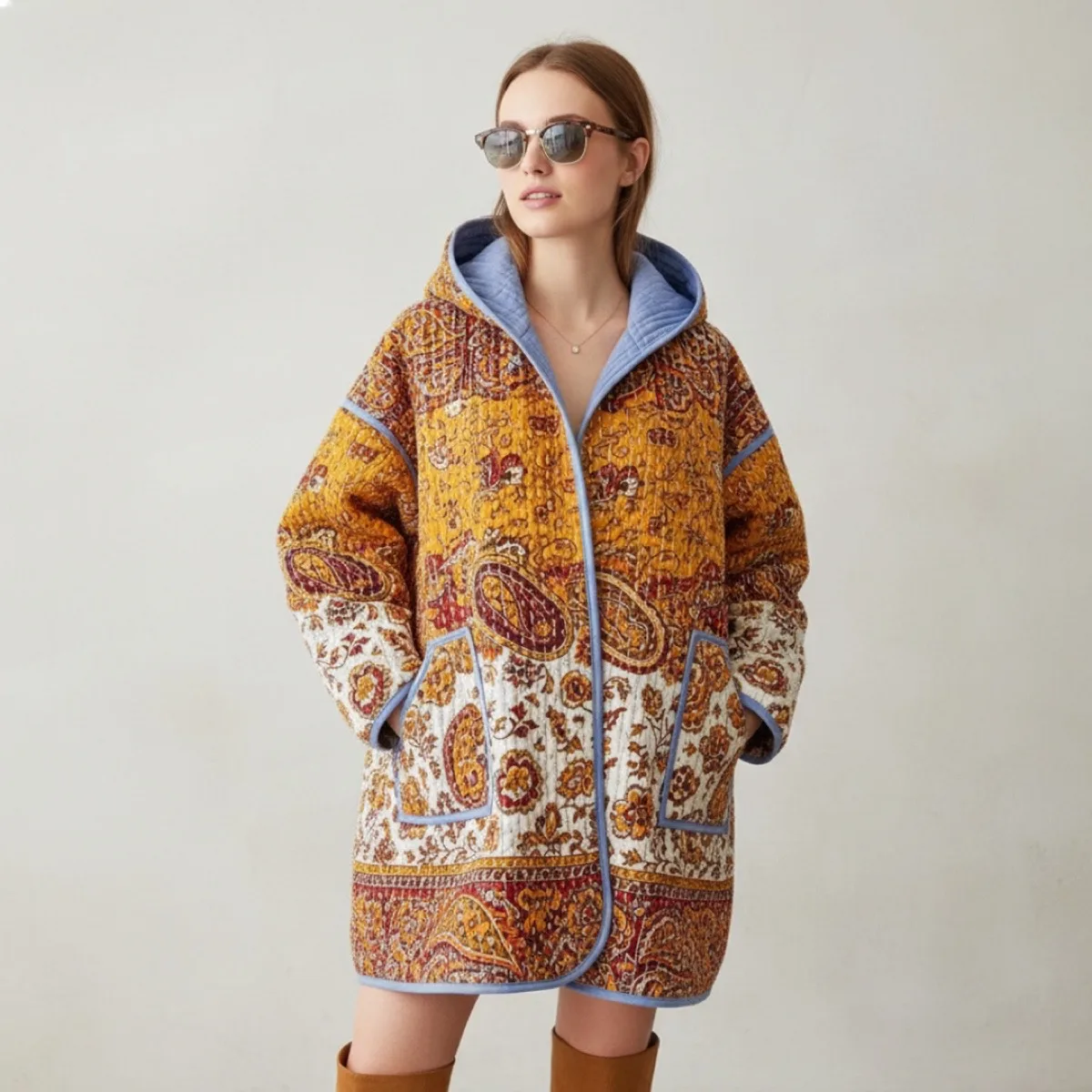Siena Quilted Coat view 3